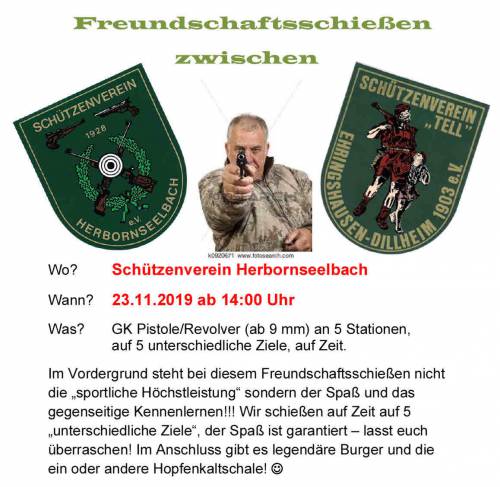 Freundschaftsschießen HBS vs. Ehringshausen am 23.11.2019